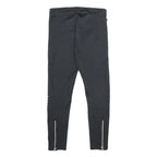 NIKE Womens Joggers Black Slim Skinny S W26 L28 Reflective Zip Detail Activewear