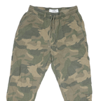 HOLLISTER Mens Cotton Blend Camouflage Regular Drawstring Trousers W28 L24