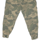 HOLLISTER Mens Cotton Blend Camouflage Regular Drawstring Trousers W28 L24