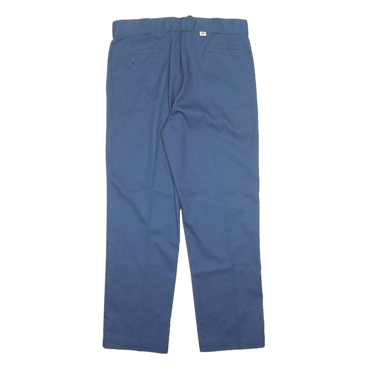 DICKIES Mens Polyester Blend Blue Regular Fit Straight Leg Trousers W36 L32
