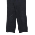 BLUE WAY Womens Cotton Blend Navy Regular Fit Straight Leg Trousers W26 L27