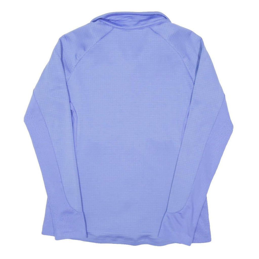 THE NORTH FACE Womens Blue Outdoor Jacket L Polyester Blend Zip Plain