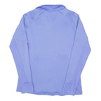 THE NORTH FACE Womens Blue Outdoor Jacket L Polyester Blend Zip Plain