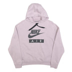 NIKE Womens Pink Hoodie S Cotton Blend Pullover Casual Sweatshirt