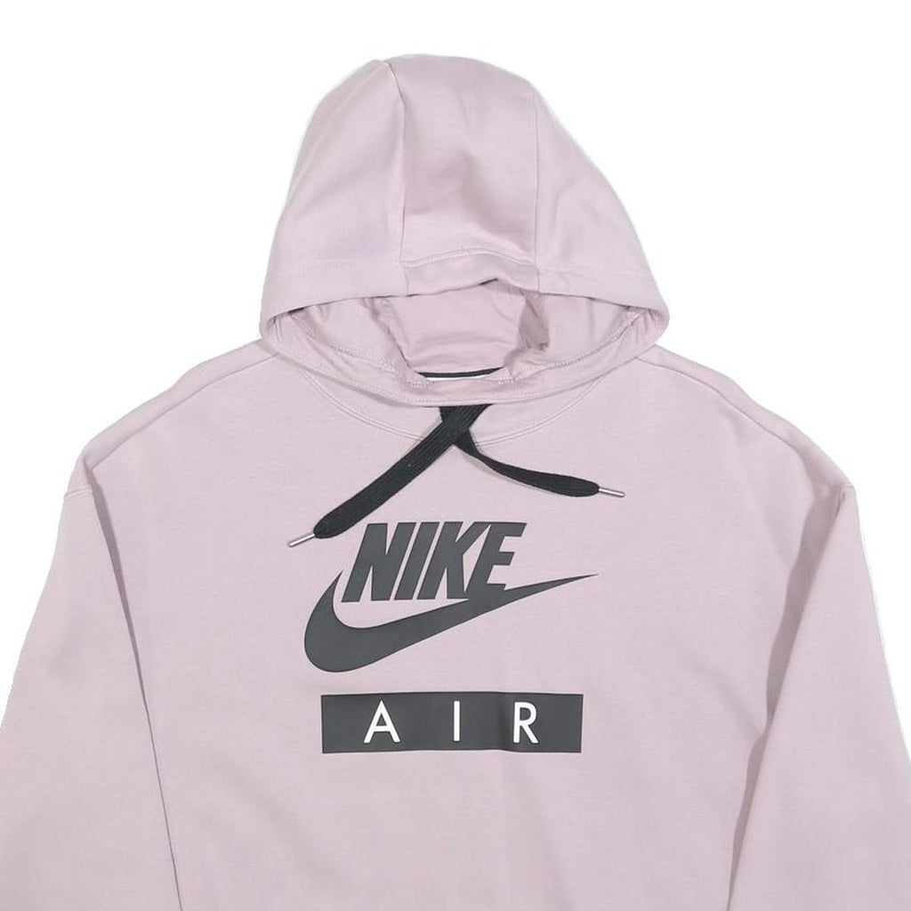 NIKE Womens Pink Hoodie S Cotton Blend Pullover Casual Sweatshirt