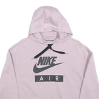 NIKE Womens Pink Hoodie S Cotton Blend Pullover Casual Sweatshirt