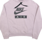 NIKE Womens Pink Hoodie S Cotton Blend Pullover Casual Sweatshirt