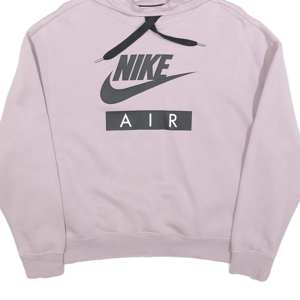 NIKE Womens Pink Hoodie S Cotton Blend Pullover Casual Sweatshirt