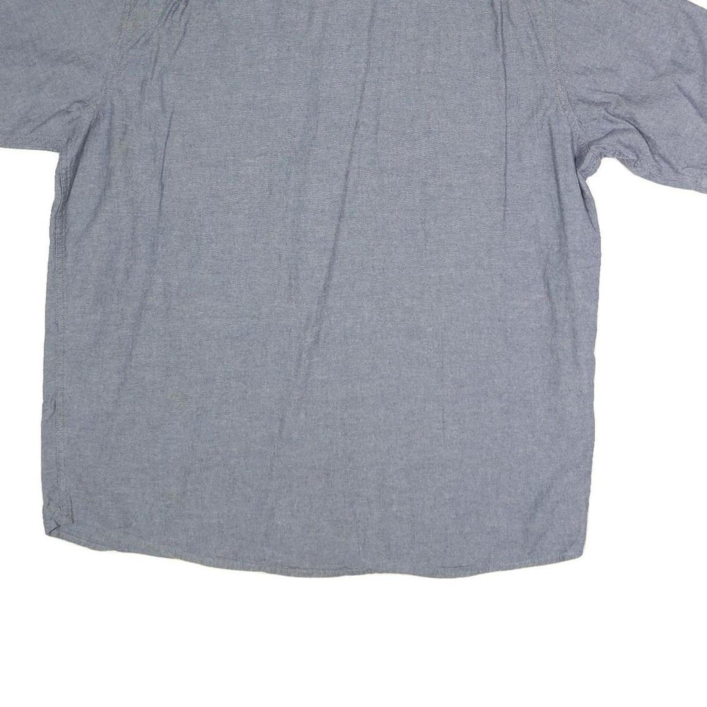 WRANGLER Mens Blue Shirt XL Cotton Blend Casual Button Pocket Comfortable