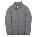 WRANGLER Womens Grey Jacket XS Polyester Plain Zip Casual Outerwear Quilted