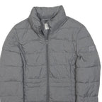 WRANGLER Womens Grey Jacket XS Polyester Plain Zip Casual Outerwear Quilted