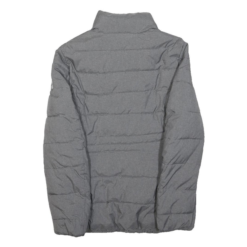 WRANGLER Womens Grey Jacket XS Polyester Plain Zip Casual Outerwear Quilted
