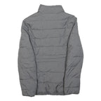 WRANGLER Womens Grey Jacket XS Polyester Plain Zip Casual Outerwear Quilted