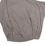 PATRIZIA PEPE Womens Grey & Black Embellished One Shoulder Top S