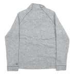 CHAMPION Womens Grey Patterned Jumper 1/4 Zip Pullover S Air Force Academy