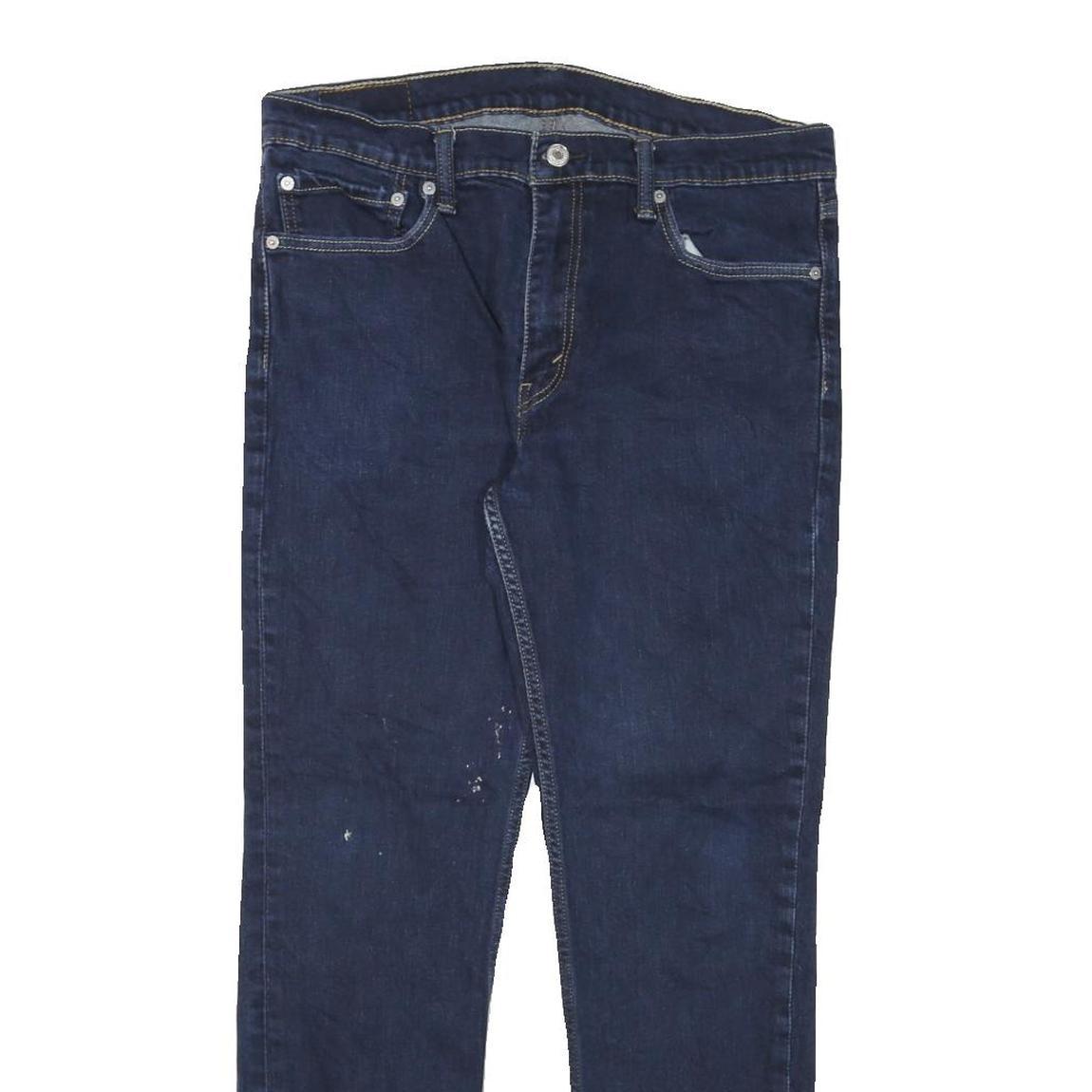 LEVI'S Mens Slim Blue Denim Jeans W32 L29 Zip Closure Classic Style