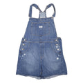 LEVI'S Womens Blue Denim Shorts Dungarees Loose Fit Cotton Blend L W37 L37