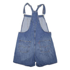 LEVI'S Womens Blue Denim Shorts Dungarees Loose Fit Cotton Blend L W37 L37