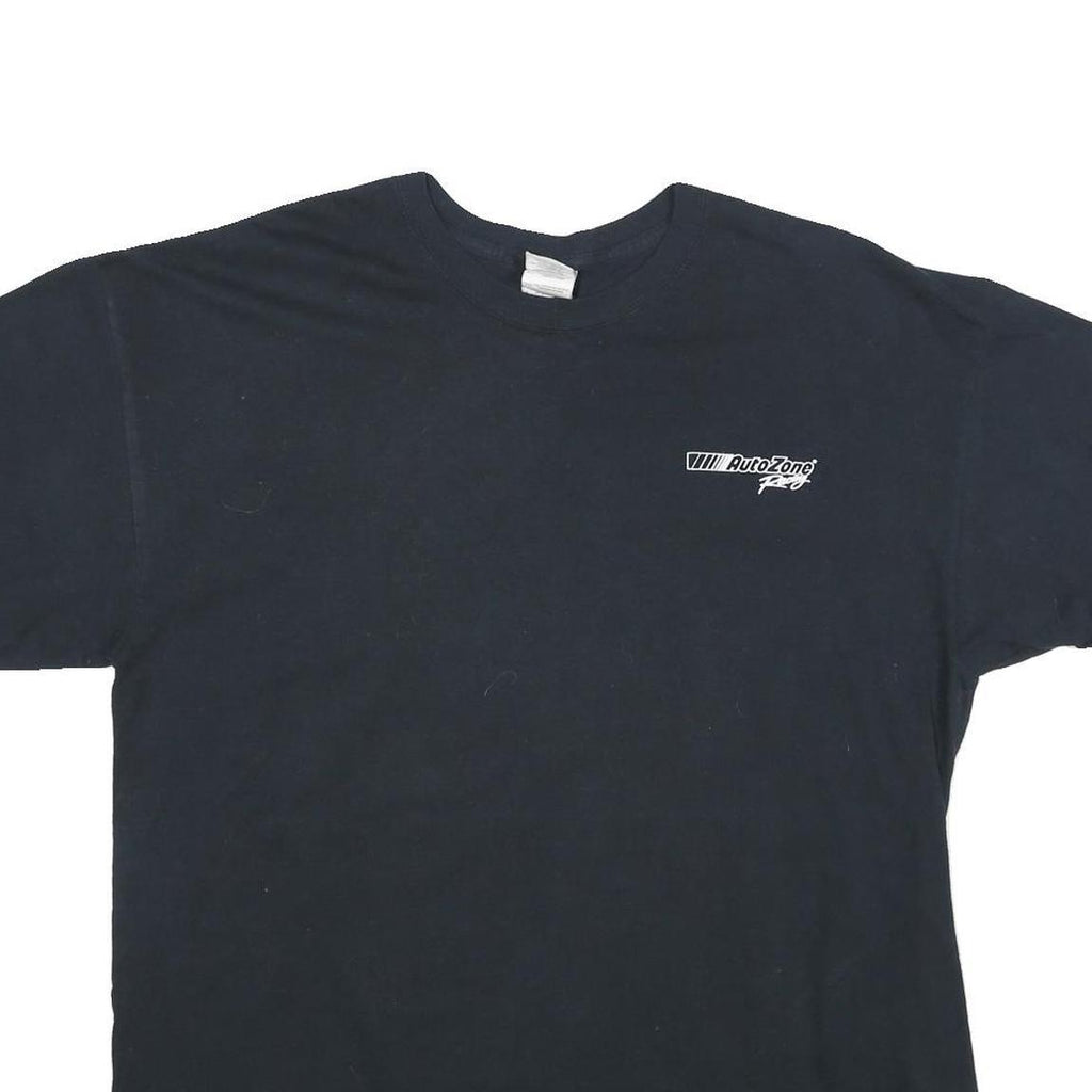 GILDAN Mens Black AutoZone Racing Graphic T-Shirt XL Short Sleeve Crew Neck