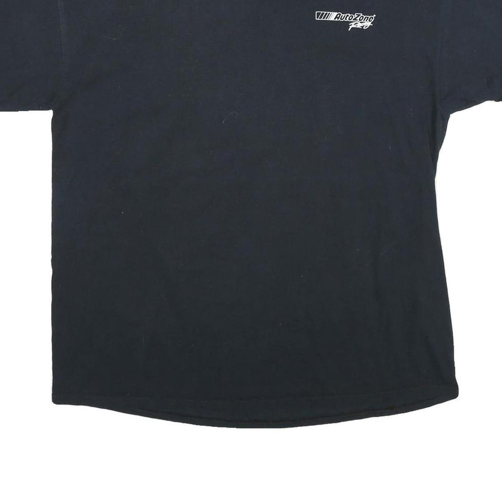 GILDAN Mens Black AutoZone Racing Graphic T-Shirt XL Short Sleeve Crew Neck