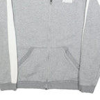 PUMA Mens Grey & White Zip Jacket S Cotton Blend Plain Lightweight Sportswear