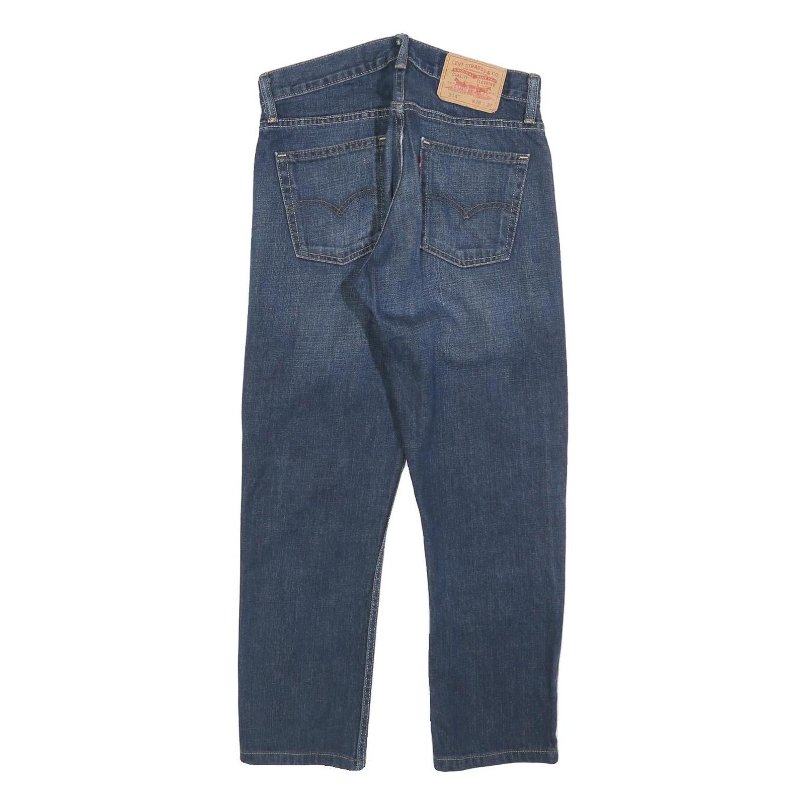 LEVI'S 514 Classic Mens Jeans Blue Classic Straight Denim Medium W28 L26