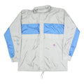 SPORTING LIFE Mens Grey & Blue Zip Jacket M Polyester Plain Lightweight Casual