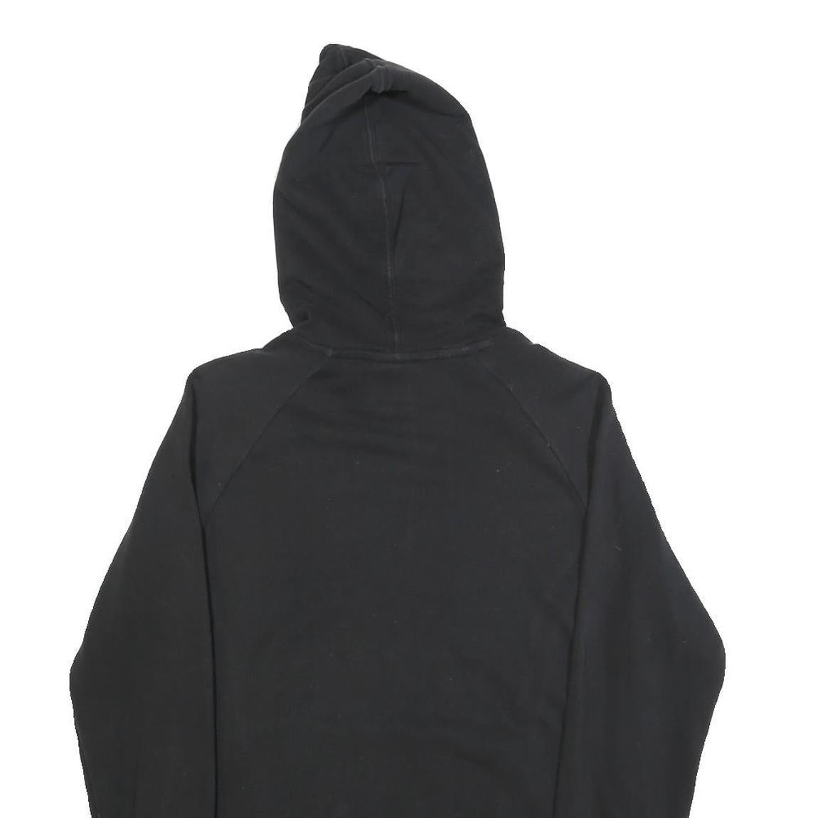 PUMA Mens Black Cotton Blend Hoodie M Pullover Sweatshirt Logo Print