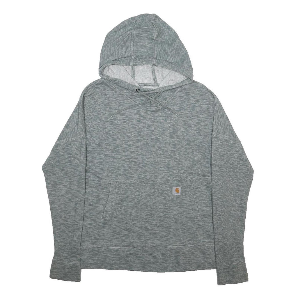 CARHARTT Womens Grey Pullover Hoodie M Casual Cotton Blend Soft Fit
