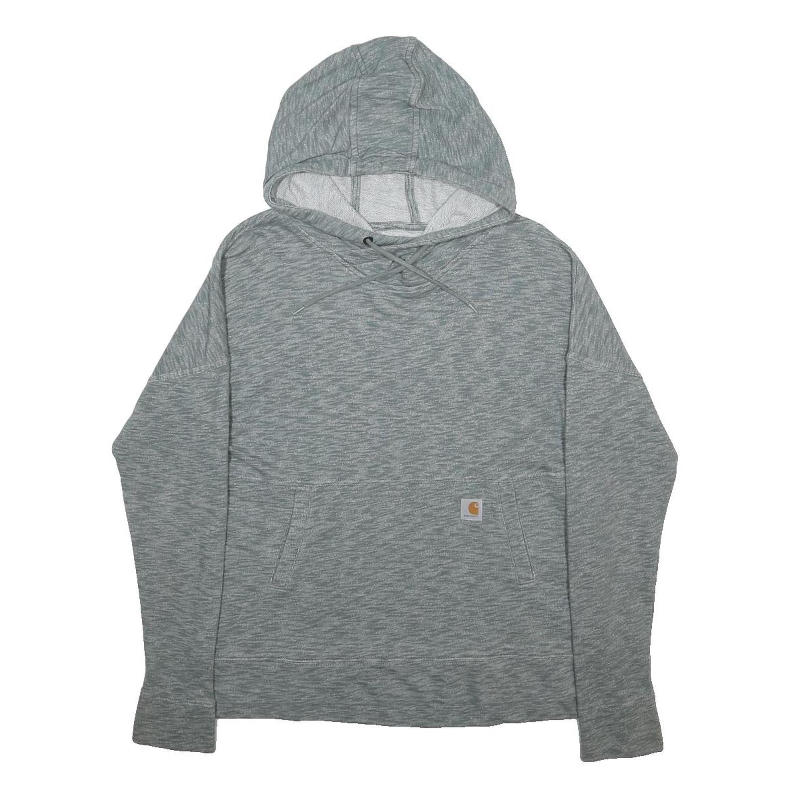 CARHARTT Womens Grey Pullover Hoodie M Casual Cotton Blend Soft Fit