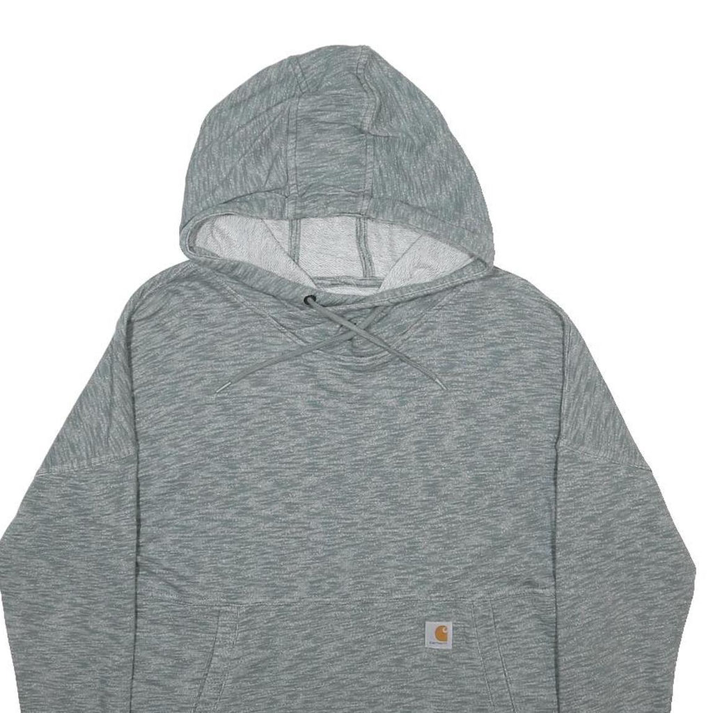 CARHARTT Womens Grey Pullover Hoodie M Casual Cotton Blend Soft Fit