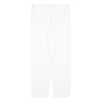MAX MARA STUDIO Womens Polyester Blend White Slim Trousers W26 L26 Zip Casual