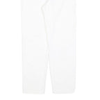 MAX MARA STUDIO Womens Polyester Blend White Slim Trousers W26 L26 Zip Casual