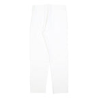 MAX MARA STUDIO Womens Polyester Blend White Slim Trousers W26 L26 Zip Casual