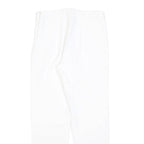 MAX MARA STUDIO Womens Polyester Blend White Slim Trousers W26 L26 Zip Casual