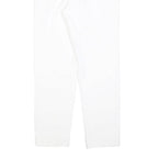 MAX MARA STUDIO Womens Polyester Blend White Slim Trousers W26 L26 Zip Casual