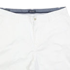 NAUTICA Mens Shorts White Casual Plain M W34 Lightweight Cotton Blend