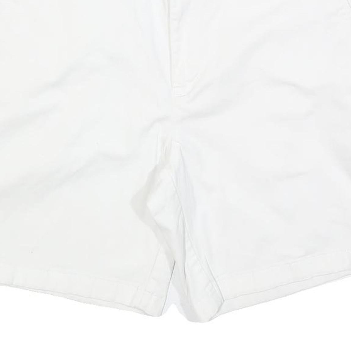NAUTICA Mens Shorts White Casual Plain M W34 Lightweight Cotton Blend