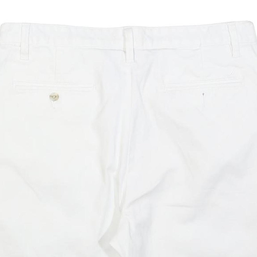 NAUTICA Mens Shorts White Casual Plain M W34 Lightweight Cotton Blend