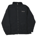 LEE Mens Black Jacket XL Polyester Blend Zip Plain Casual Lightweight Outerwear