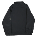 LEE Mens Black Jacket XL Polyester Blend Zip Plain Casual Lightweight Outerwear