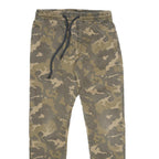 POOL JEANS Mens Cotton Blend Camouflage Trousers Regular Fit Straight W28 L28