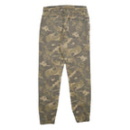 POOL JEANS Mens Cotton Blend Camouflage Trousers Regular Fit Straight W28 L28