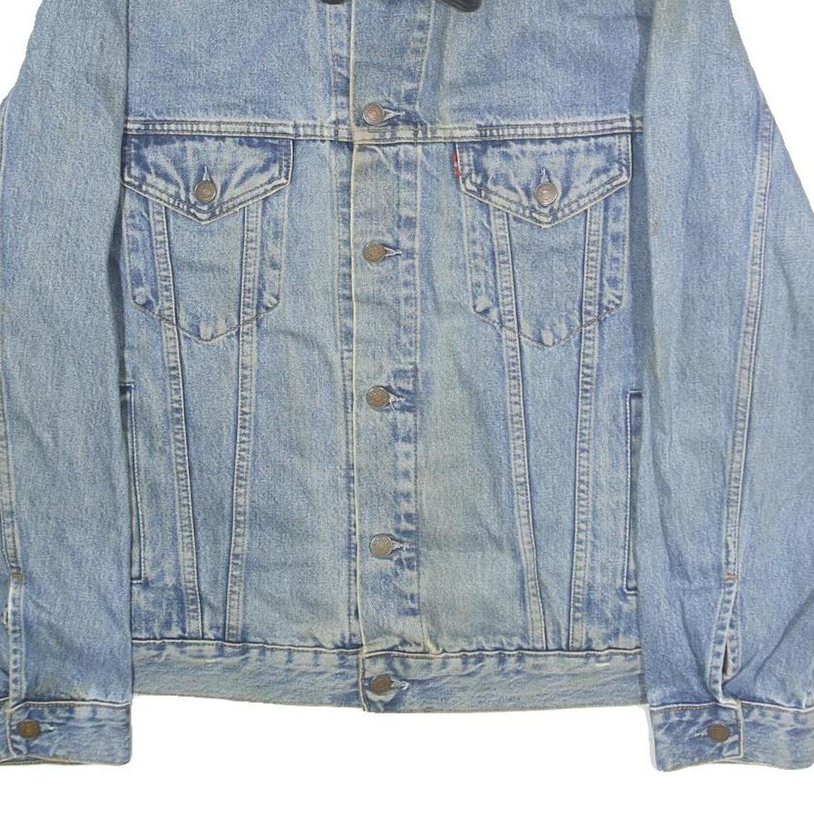 LEVI'S Mens Blue Denim Jacket XL Cotton Classic Button Closure Casual Wear