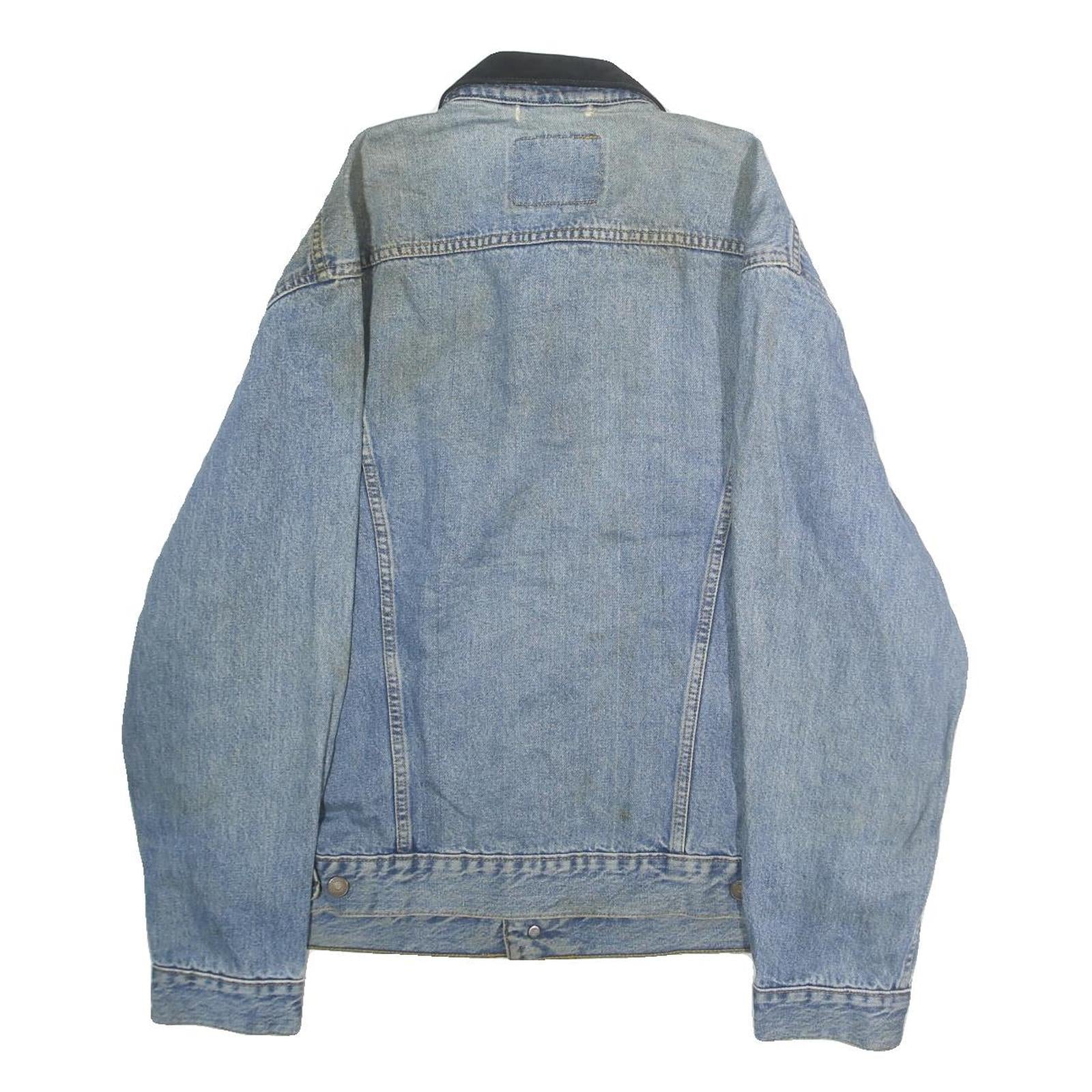 LEVI'S Mens Blue Denim Jacket XL Cotton Classic Button Closure Casual Wear