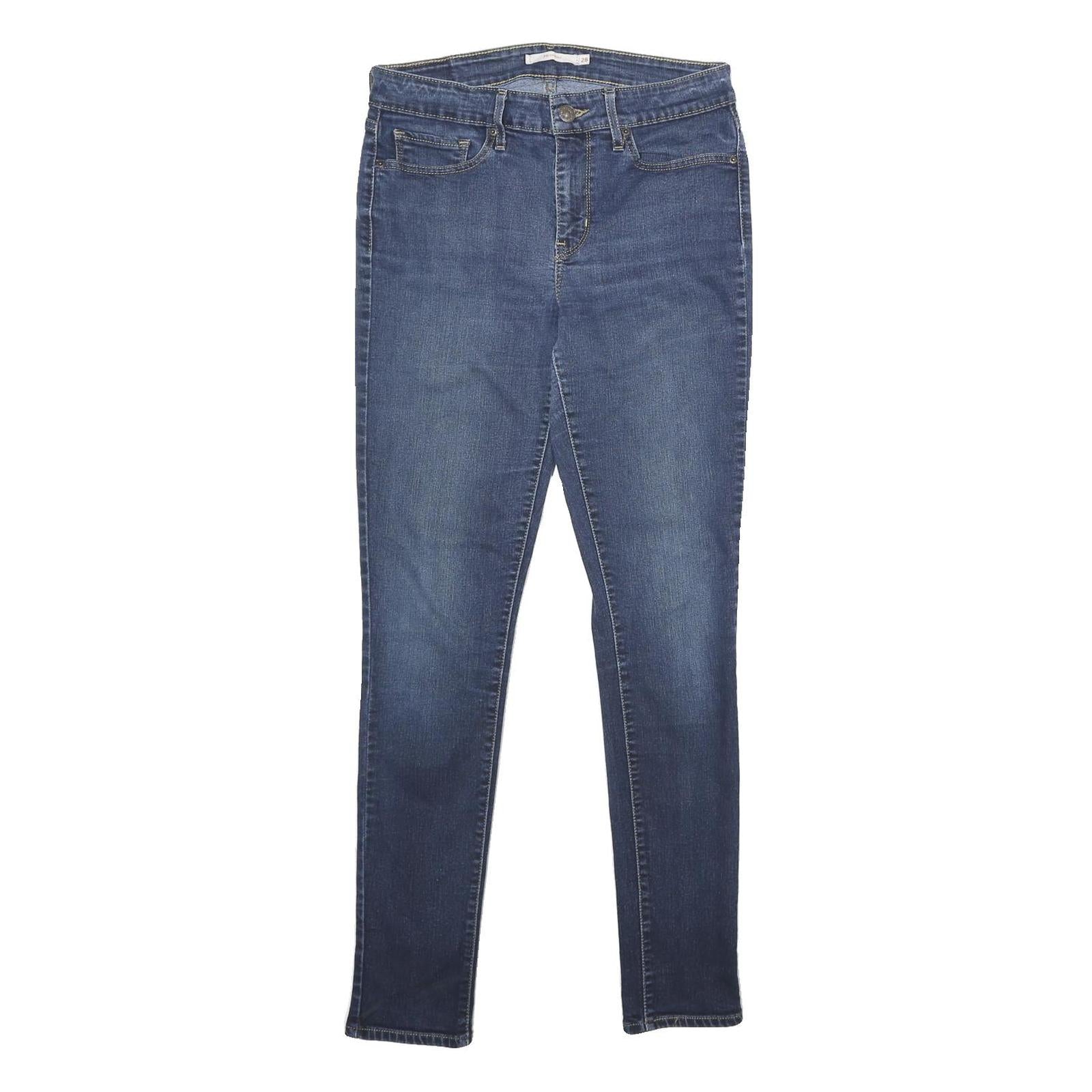 LEVI'S 711 Skinny Womens Jeans Blue Slim Skinny Denim Medium W28 L30 Stretch