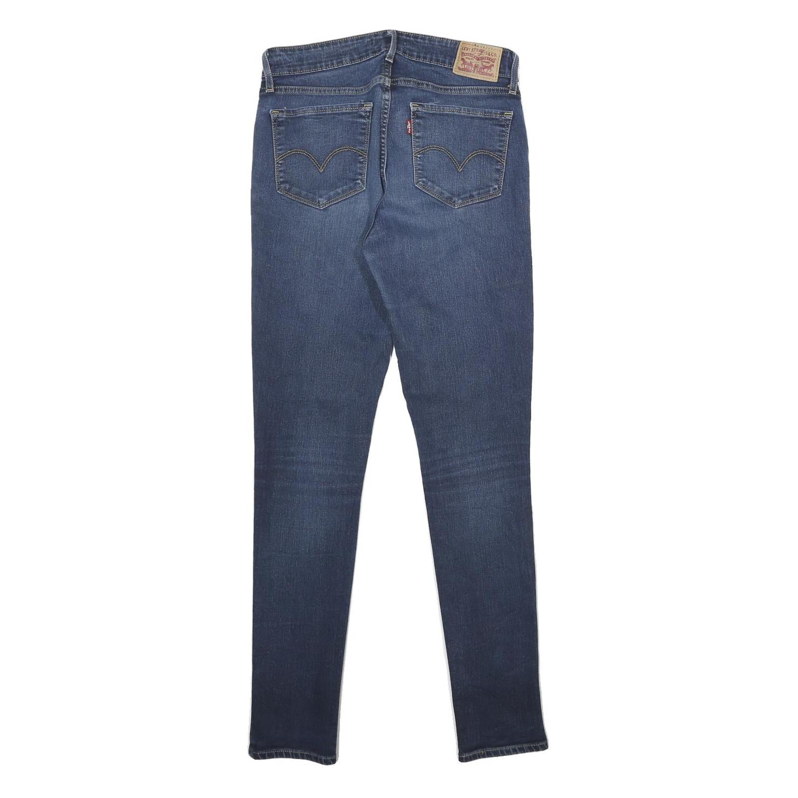 LEVI'S 711 Skinny Womens Jeans Blue Slim Skinny Denim Medium W28 L30 Stretch