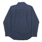 CARHARTT Mens Navy Blue Plain Casual Shirt M Long Sleeve Button Closure Durable