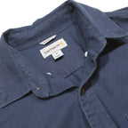 CARHARTT Mens Navy Blue Plain Casual Shirt M Long Sleeve Button Closure Durable