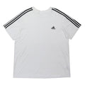 ADIDAS Mens White & Black Athletic T-Shirt XL Short Sleeve Crew Neck Classic